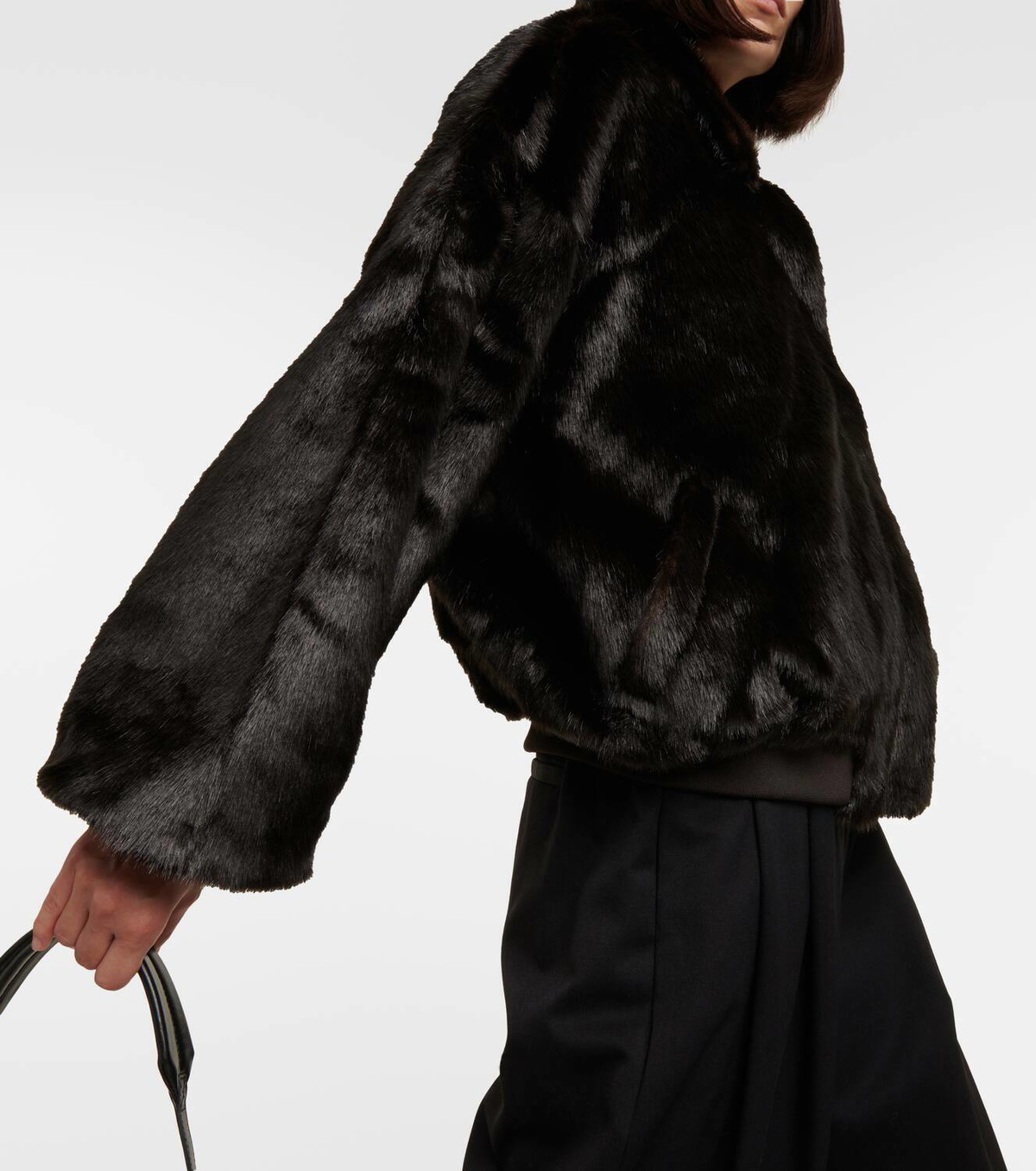 The Frankie Shop Pam faux fur bomber jacket