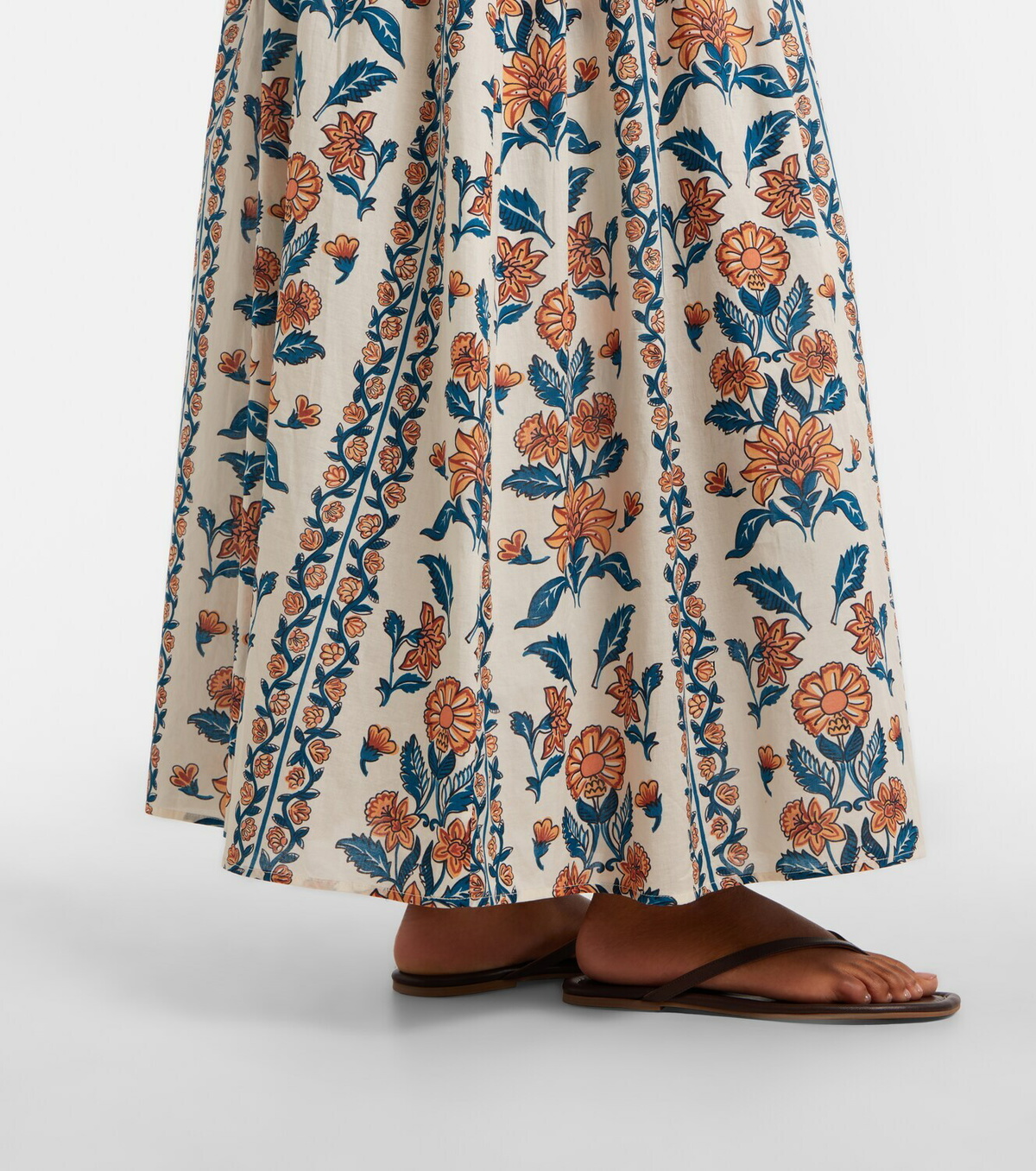 Montce Winona floral cotton maxi skirt