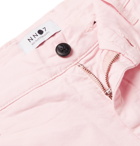NN07 - Crown Slim-Fit Stretch-Cotton Twill Shorts - Pink