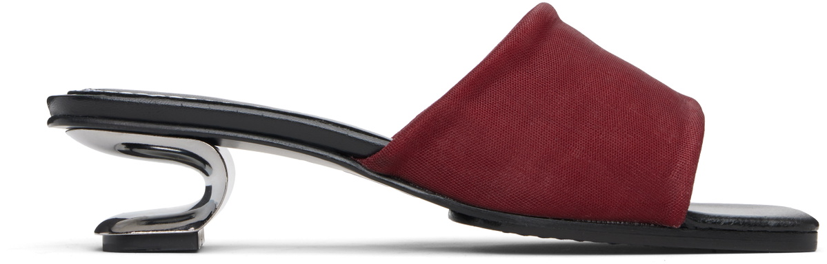 Nicole Saldaña Red Sarah Heeled Sandals