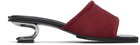 Nicole Saldaña Red Sarah Heeled Sandals