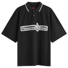 Pleasures Men's PN Boxy Polo Shirt in Black