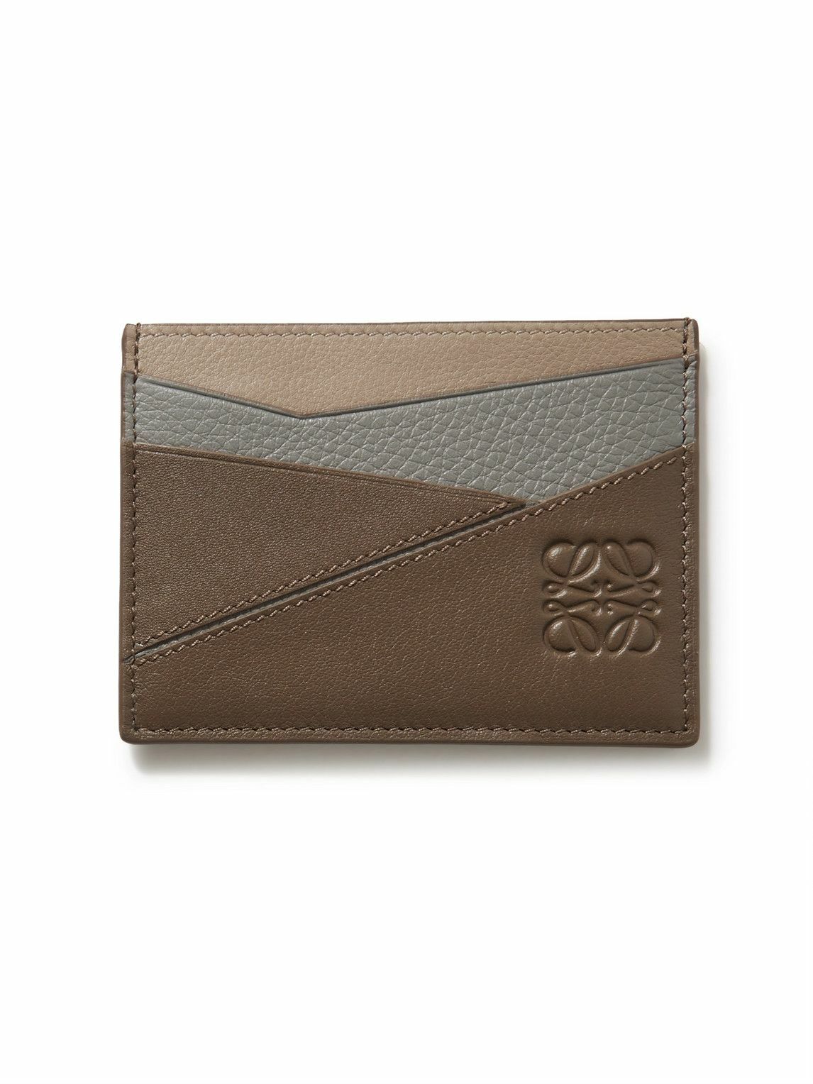 Loewe - Puzzle Logo-Debossed Leather Cardholder Loewe