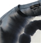 Versace - Logo-Print Tie-Dyed Cotton-Jersey T-Shirt - Gray