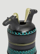Bitossi Ceramiche Two Horse Heads Vase