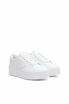 Diesel S-Athene Bold-Flatform sneakers in leather - Sneakers Womens in White