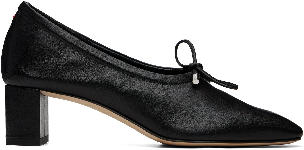 Aeyde Black Narissa Glove Heels