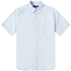 Fred Perry Men's Short Sleeve Oxford Shirt in Light Smoke