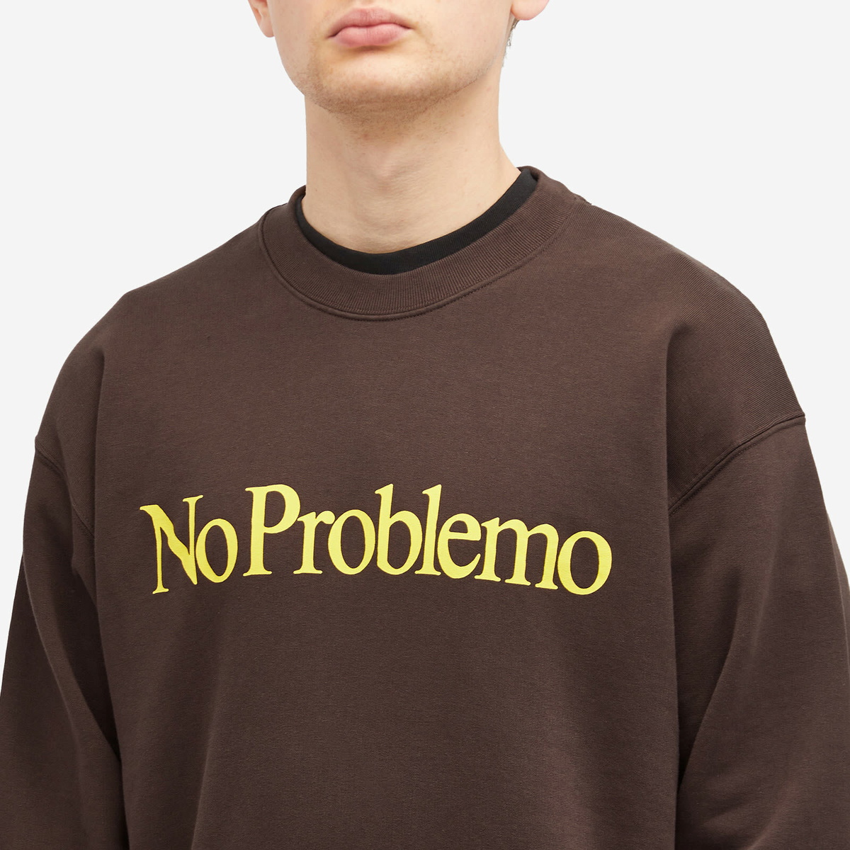No Problemo Men's Crew Sweatshirt in Brown NoProblemo