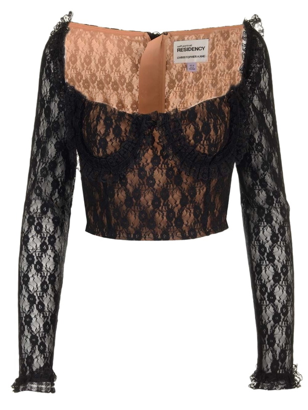 Photo: self-portrait Lace Corset Top