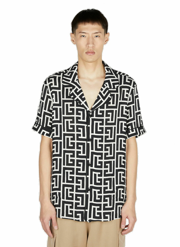 Photo: Balmain - Monogram Pyjama Shirt in Black