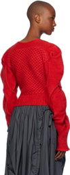 Kiko Kostadinov Red Dendra Sweater