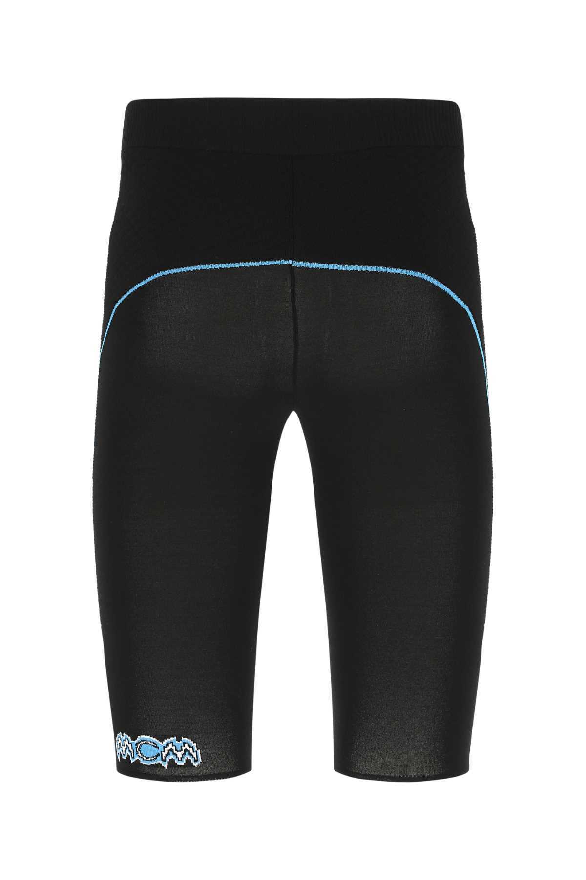 MCM Black Viscose Blend Leggings