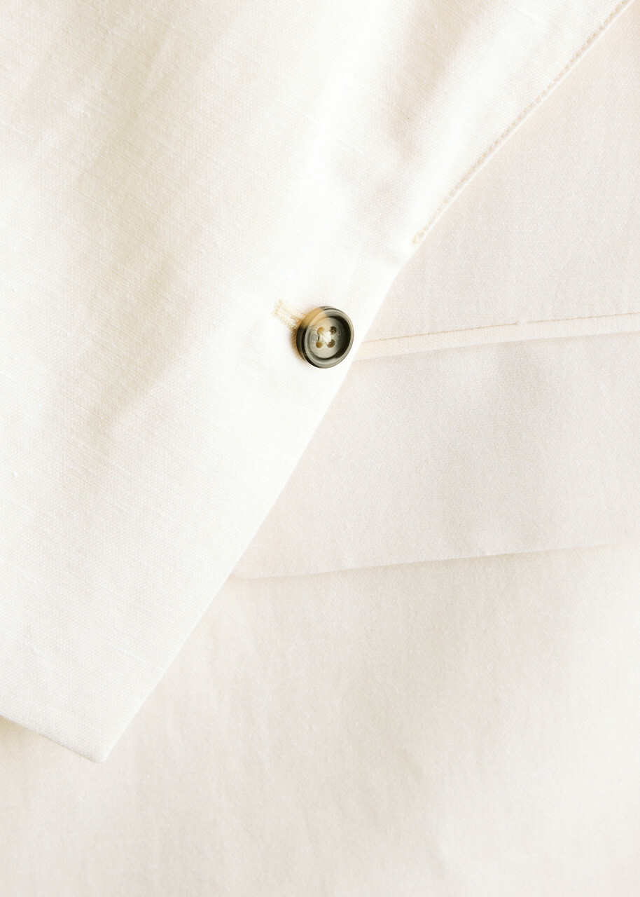 Day Birger ET Mikkelsen Marcy Split-back Cotton-blend Blazer Ivory