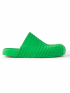 Bottega Veneta - Embossed Rubber Clogs - Green