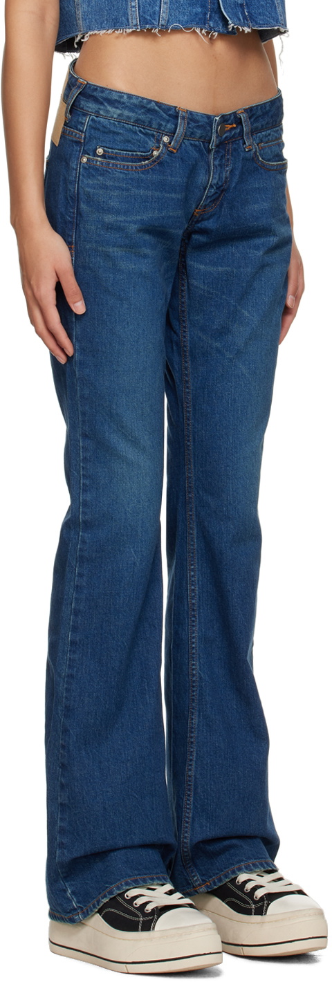 PERVERZE SSENSE Exclusive Indigo Nano Mist Jeans PERVERZE