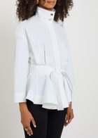 Jacquemus La Veste Cabana Belted Cotton-poplin Shirt Jacket White