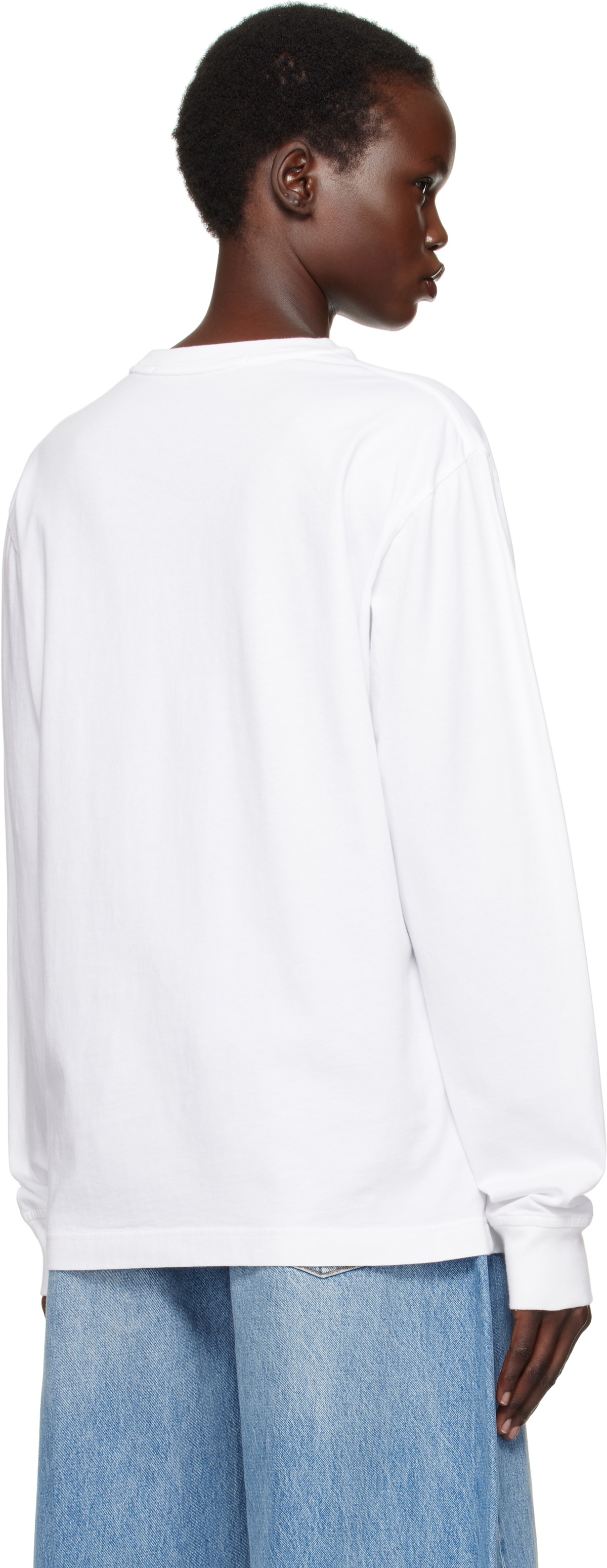 ALEXANDER WANG DISTRESSED LOGO L/S TEE