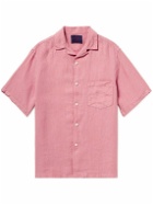 Portuguese Flannel - Camp-Collar Linen Shirt - Pink