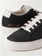 COMMON PROJECTS - Original Achilles Leather-Trimmed Nubuck Sneakers - Blue