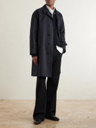 De Petrillo - Structured Cotton-Blend Coat - Black