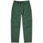 And Wander Men's Nylon Taffeta Hiker 2 Way Pants in Dark Green