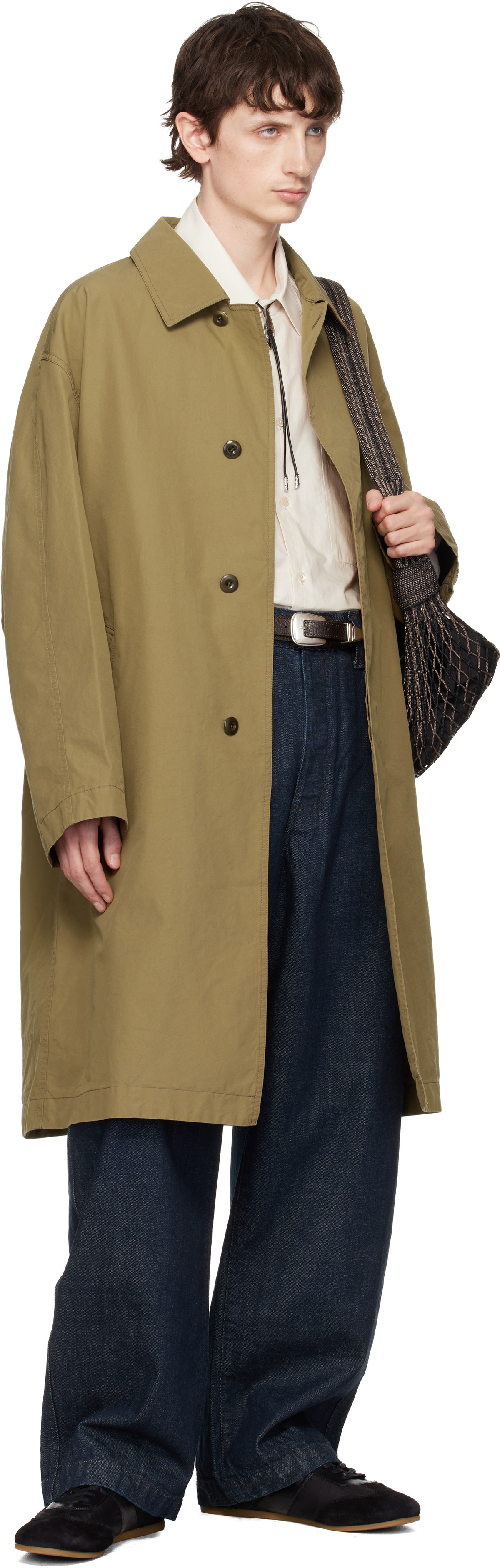 LEMAIRE Tan VENTILE Cotton Car Coat