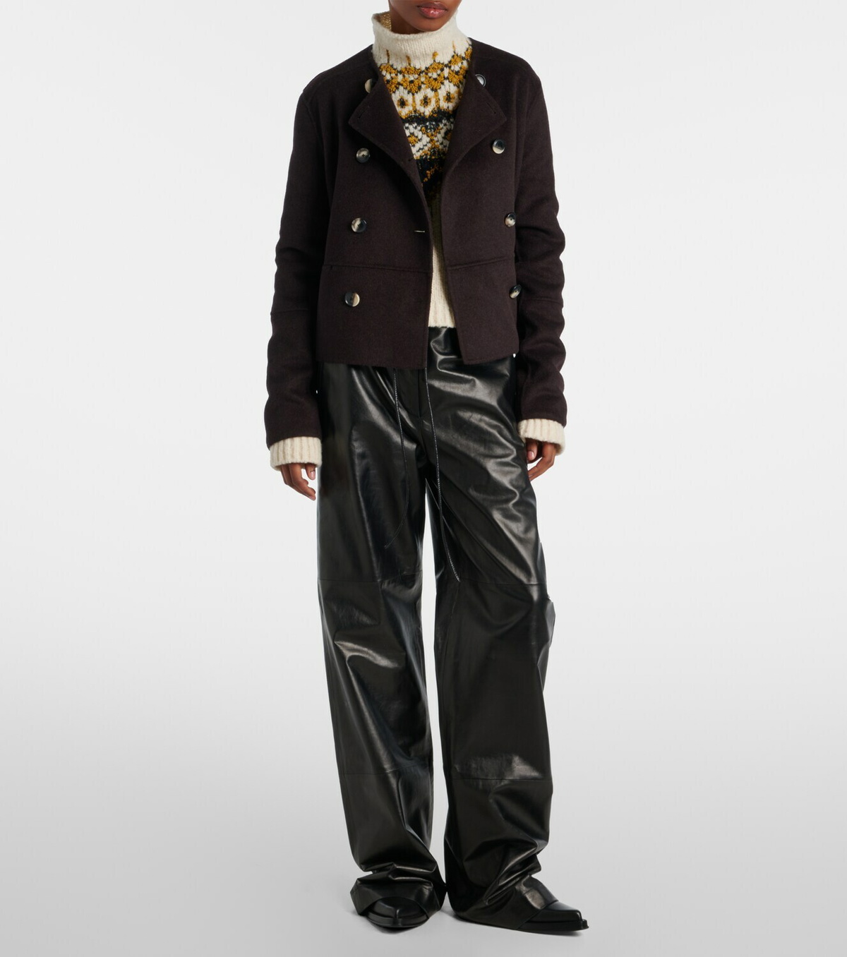 Proenza Schouler Courtney double-breasted wool-blend jacket