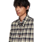 Faith Connexion Beige and Black Check Over Shirt