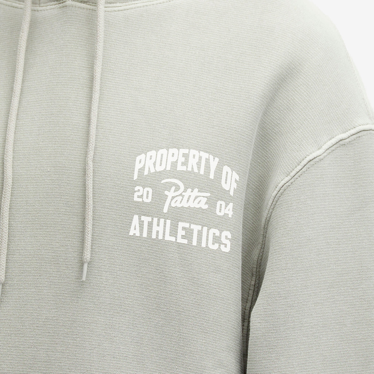 Patta Men's Athletic Drawcord Hoodie in Limestone
