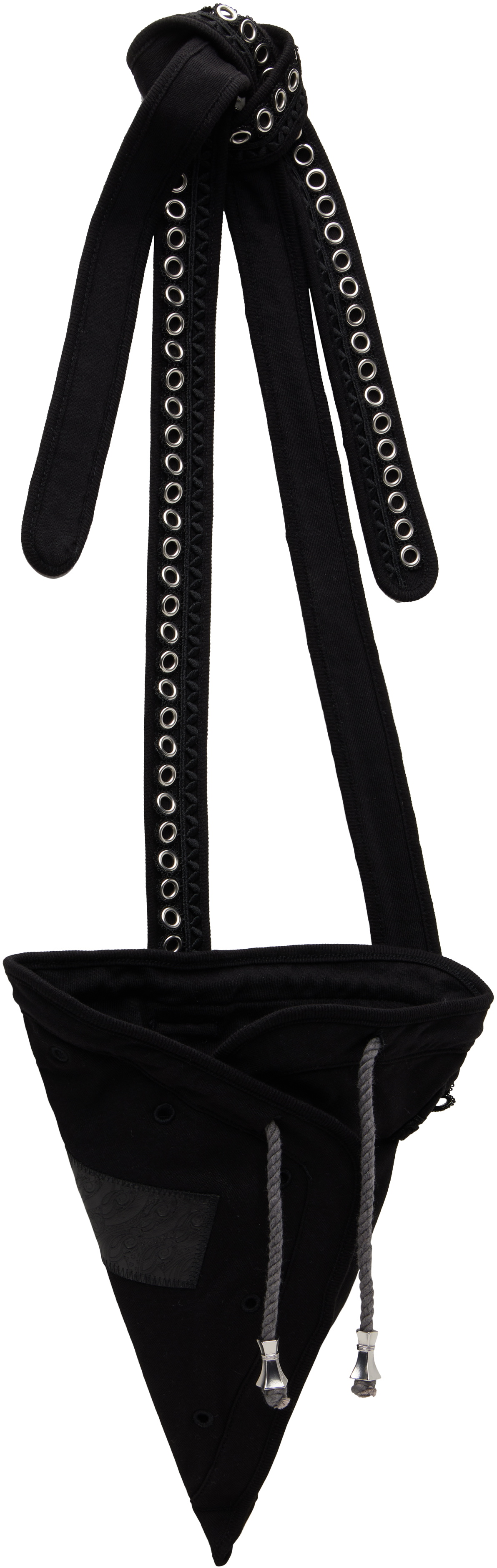 Kiko Kostadinov Black Hatha Jersey Bag