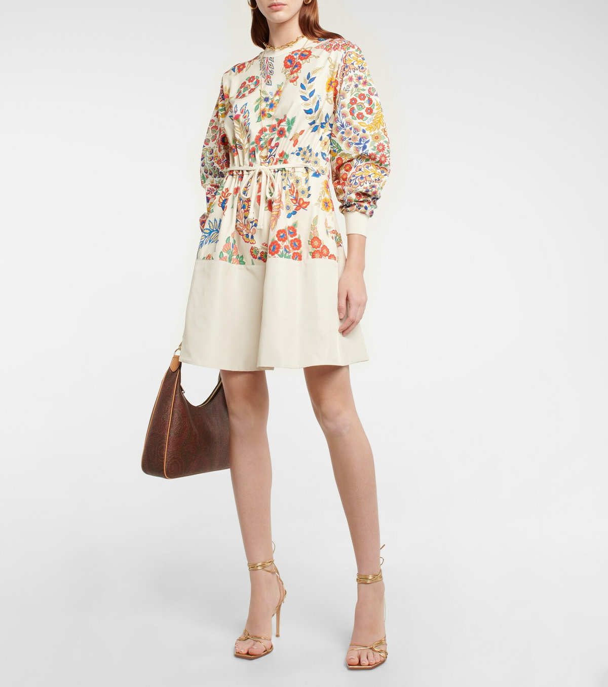 Etro - Paisley cotton jersey minidress Etro