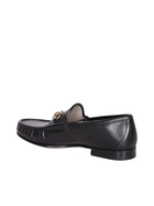 Gucci Black Leather Loafers