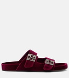 Tory Burch Mellow embellished velvet slides