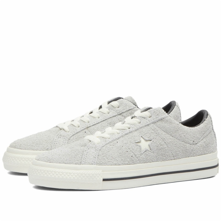 Photo: Converse One Star Pro Ox Sneakers in Ash Grey/Egret/Black