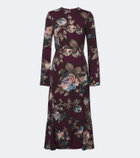 Erdem Floral cady midi dress