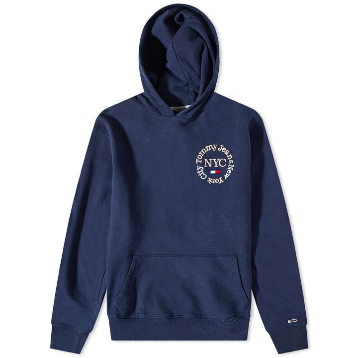 Photo: Tommy Jeans Men's Timeless Circle Hoody in Navy
