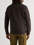 Stone Island - Logo-Appliquéd Cotton-Jersey Sweatshirt - Brown