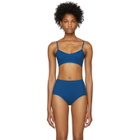 Her Line Blue Suzy Bikini Top