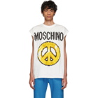 Moschino White The Sims Edition Pixel Peace Tank Top