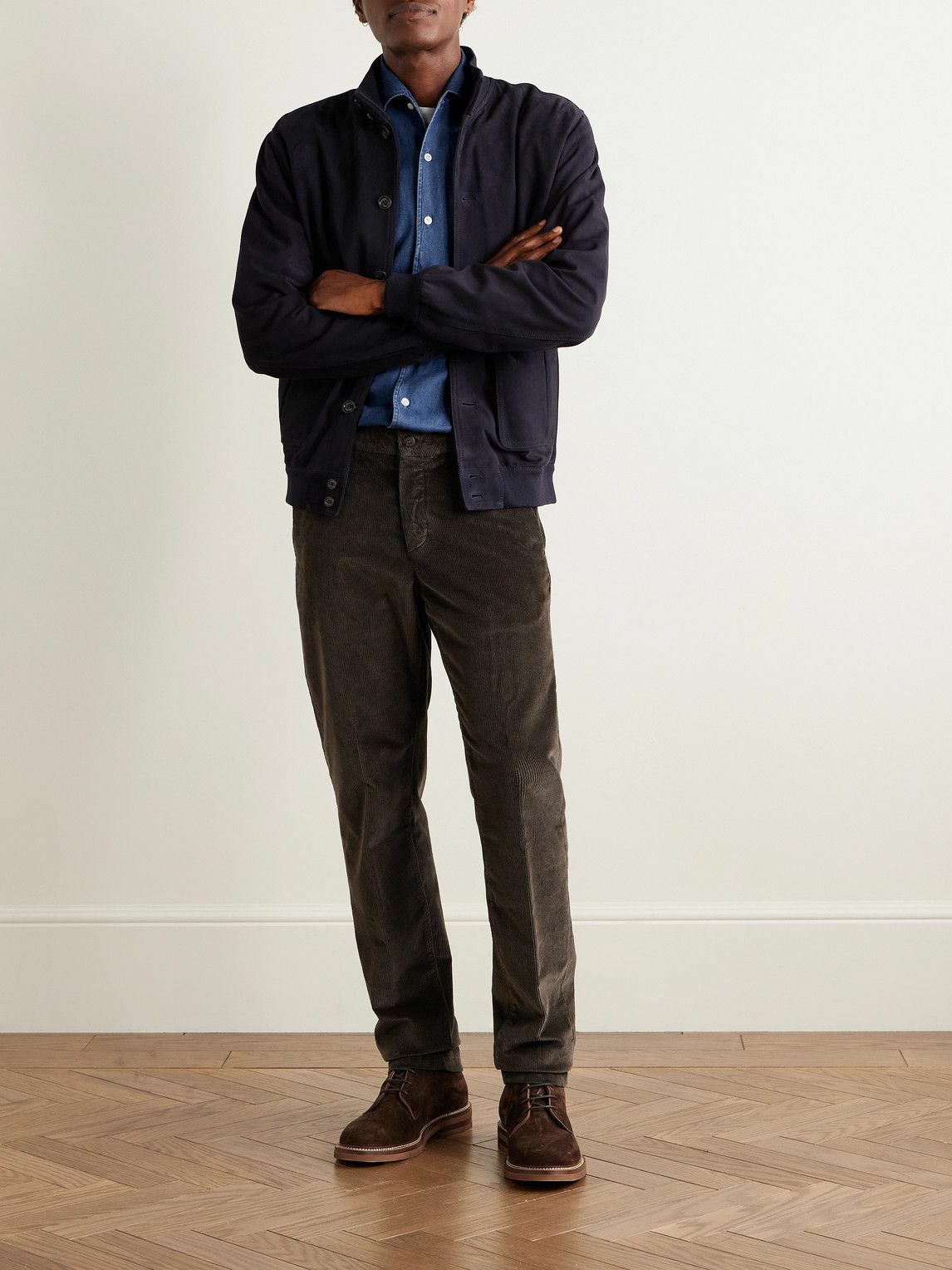 De Petrillo - Cotton-Chambray Shirt - Blue