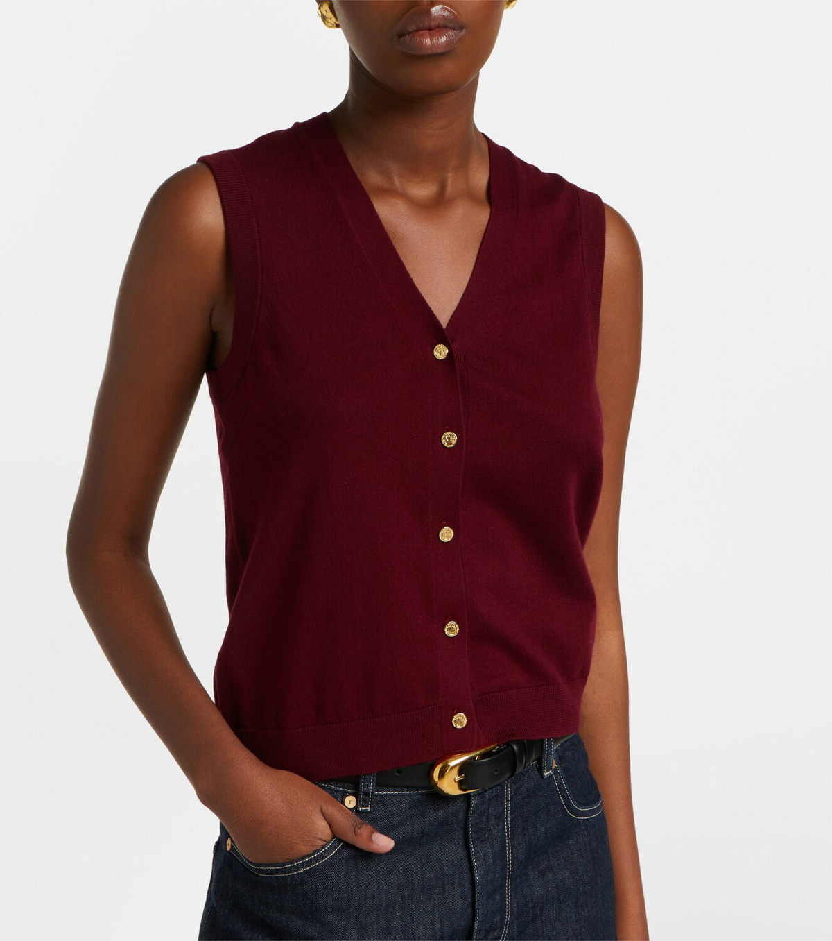 'S Max Mara Cotton and silk vest