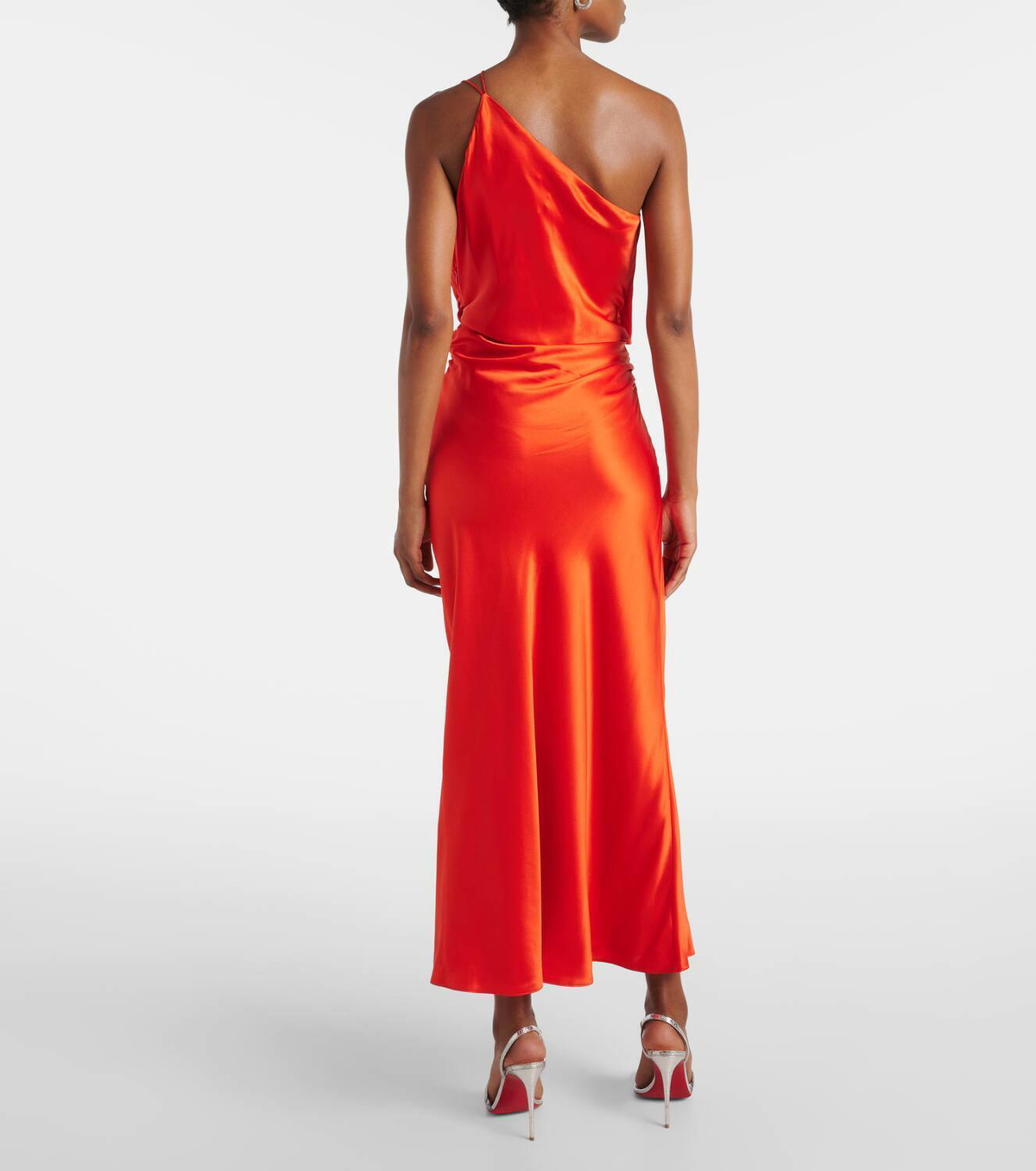 The Sei One-shoulder silk satin gown