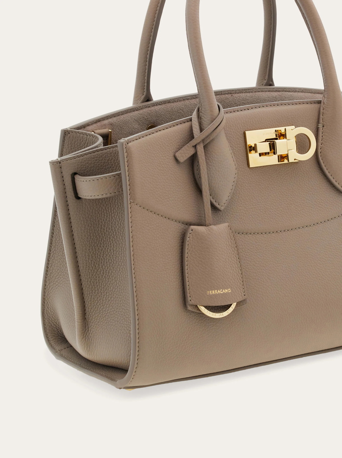 Ferragamo Womens New Ferragamo Studio Soft bag (M) in Beige
