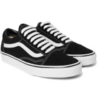 Vans - Old Skool Leather-Trimmed Canvas and Suede Sneakers - Men - Black