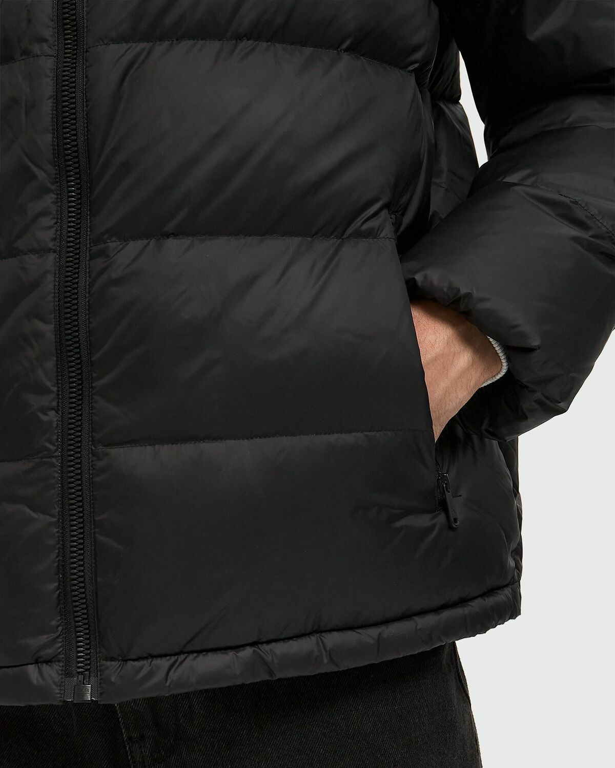 Calvin Klein Jeans LS NYLON ZIP OFF HOOD DOWN PUFFER JACKET Black Mens Down & Puffer Jacket