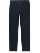 THEORY - Zaine Slim-Fit Organic Cotton-Blend Twill Trousers - Blue