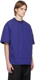 Juun.J Blue Raglan Sleeve T-Shirt