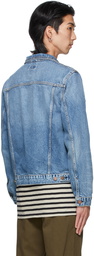 Nudie Jeans Blue Denim Bobby Jacket