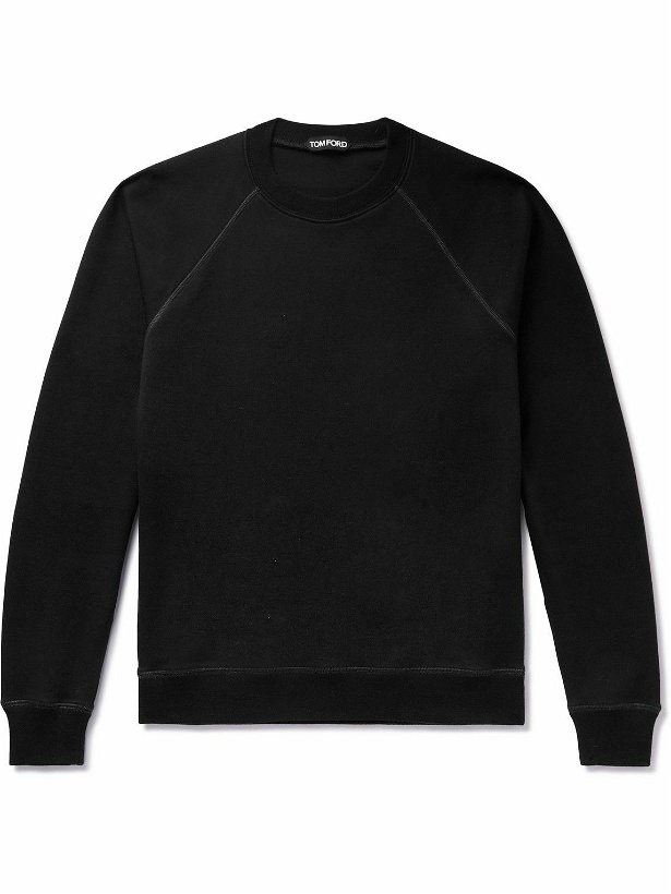 Photo: TOM FORD - Cotton-Jersey Sweatshirt - Black